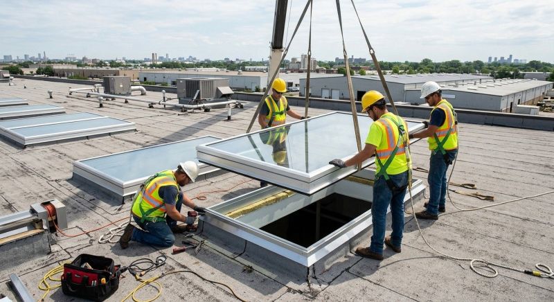 Commercial Skylight Renovation in Beaumont, TX