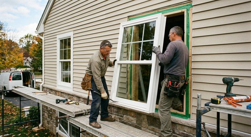 Awning Windows Installation in Framingham, MA